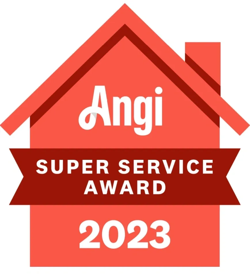 Red house-shaped award badge